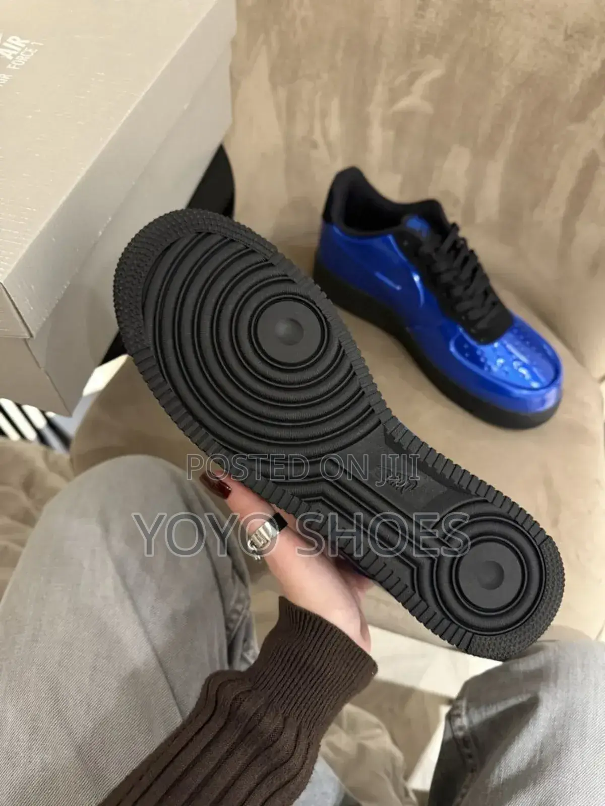 New Arrival Nike Air Force 1 Low Foamposite Blue /Black Unisex Shoes