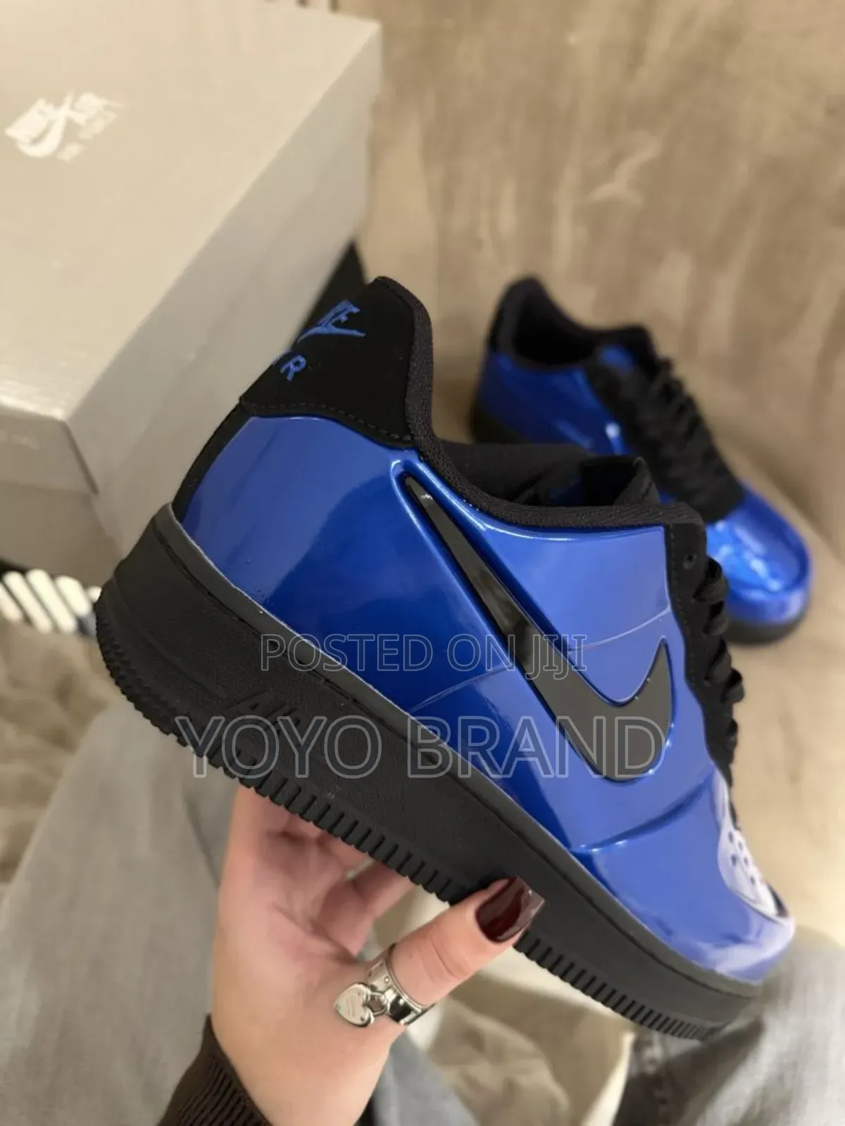 New Arrival Nike Air Force 1 Low Foamposite Blue /Black Unisex Shoes