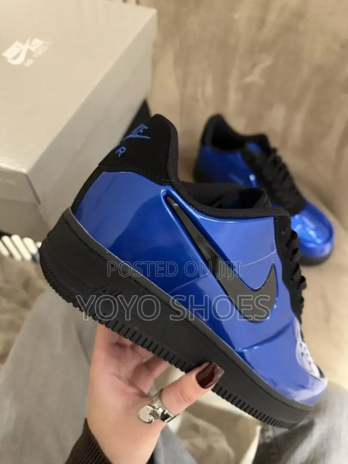 New Arrival Nike Air Force 1 Low Foamposite Blue /Black Unisex Shoes