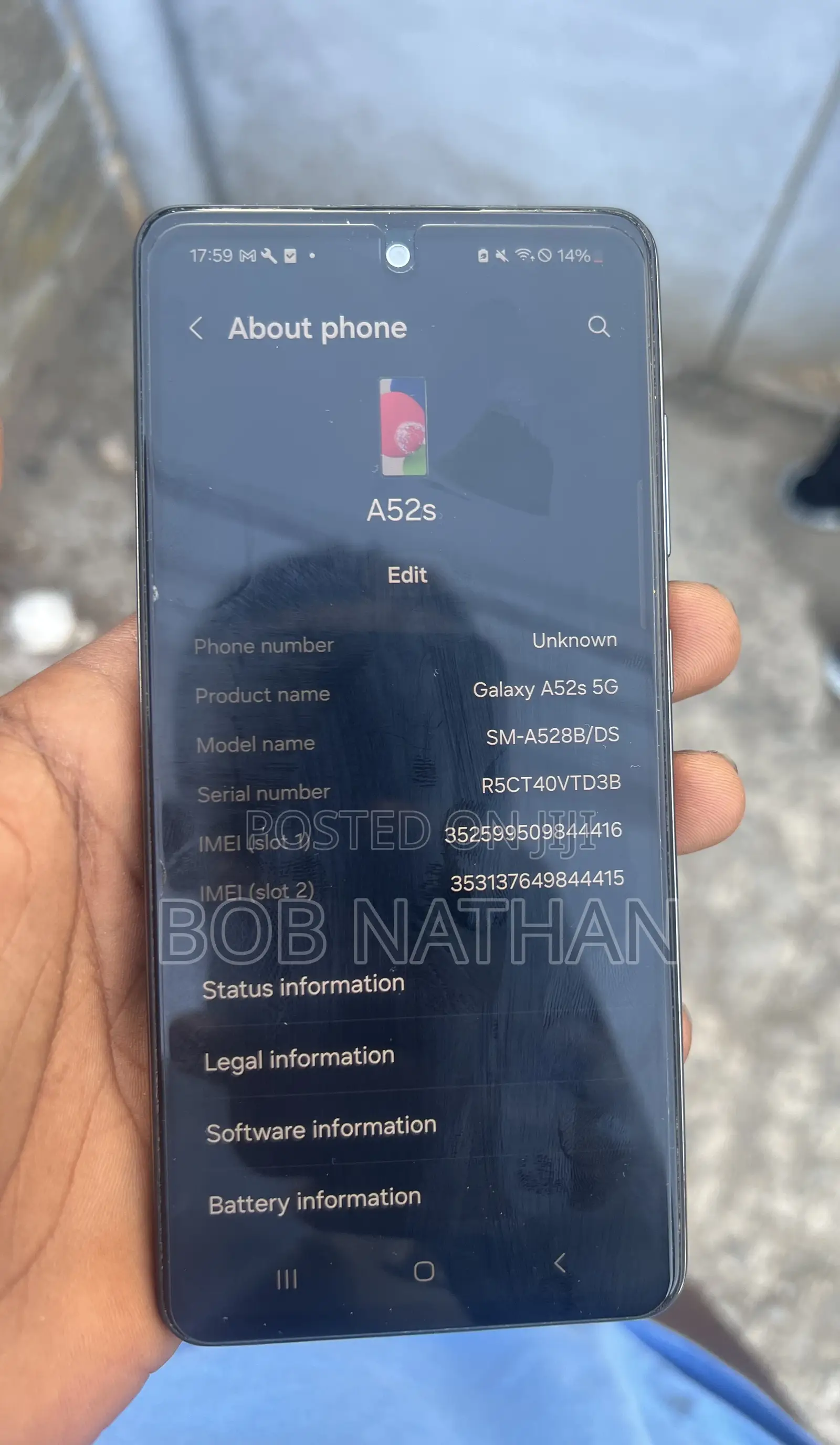 New Samsung Galaxy A52 128 GB Black