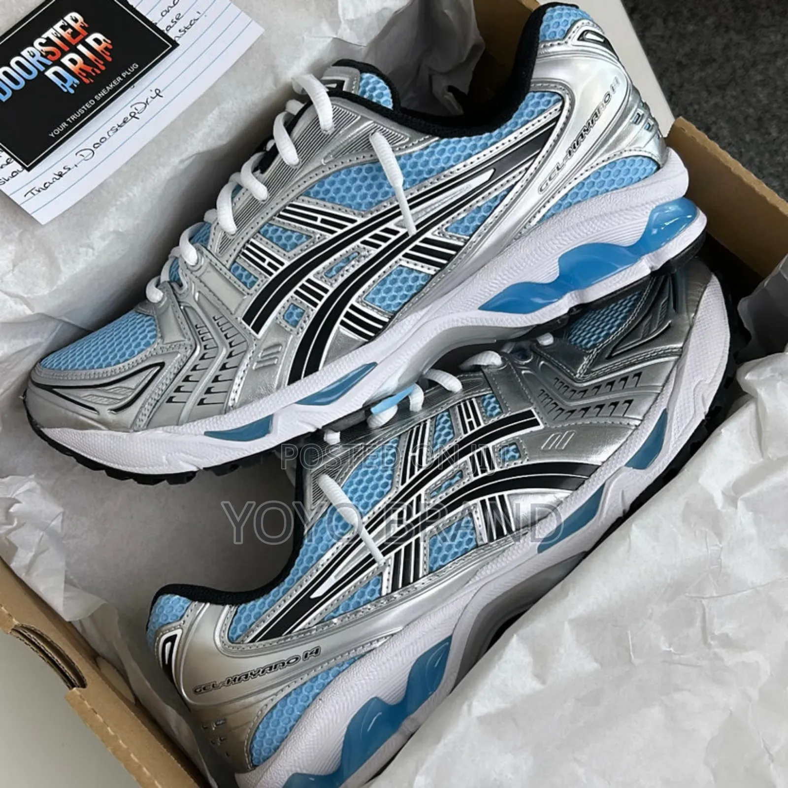 Asics Gel-Kayano 14 Arctic Blue Pure Silver Unisex Fashion Sneaker