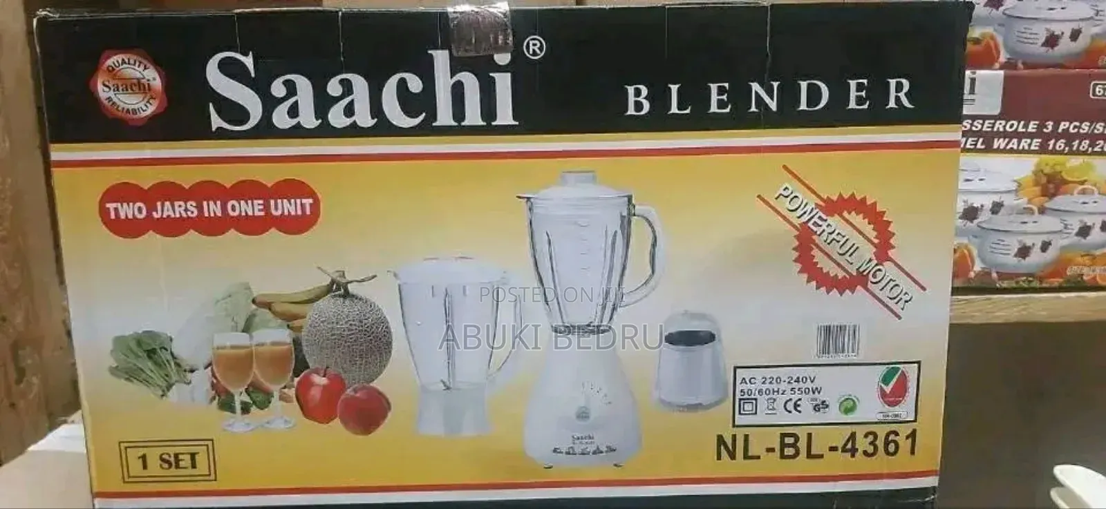 Saachi 2in1 Blender