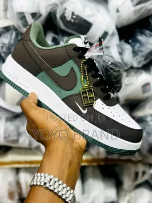Nike Air Force 1’07 Low Unisex White/Green Fashion Sneaker Shoes