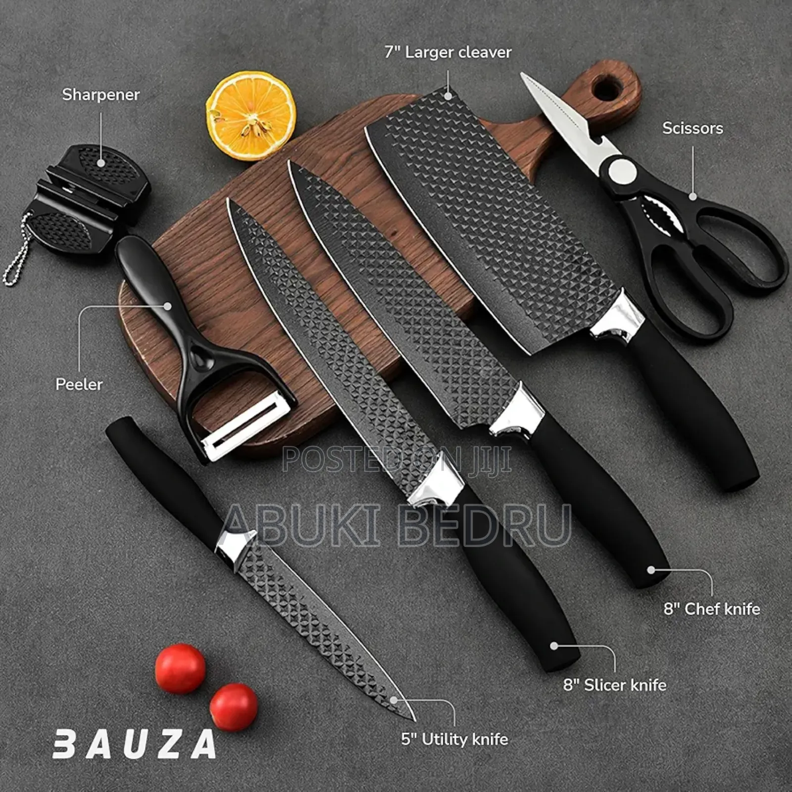 ​ Bobssen የኩሽና ቢላዎች ስብስብ (6 Piece Kitchen Ware Set)