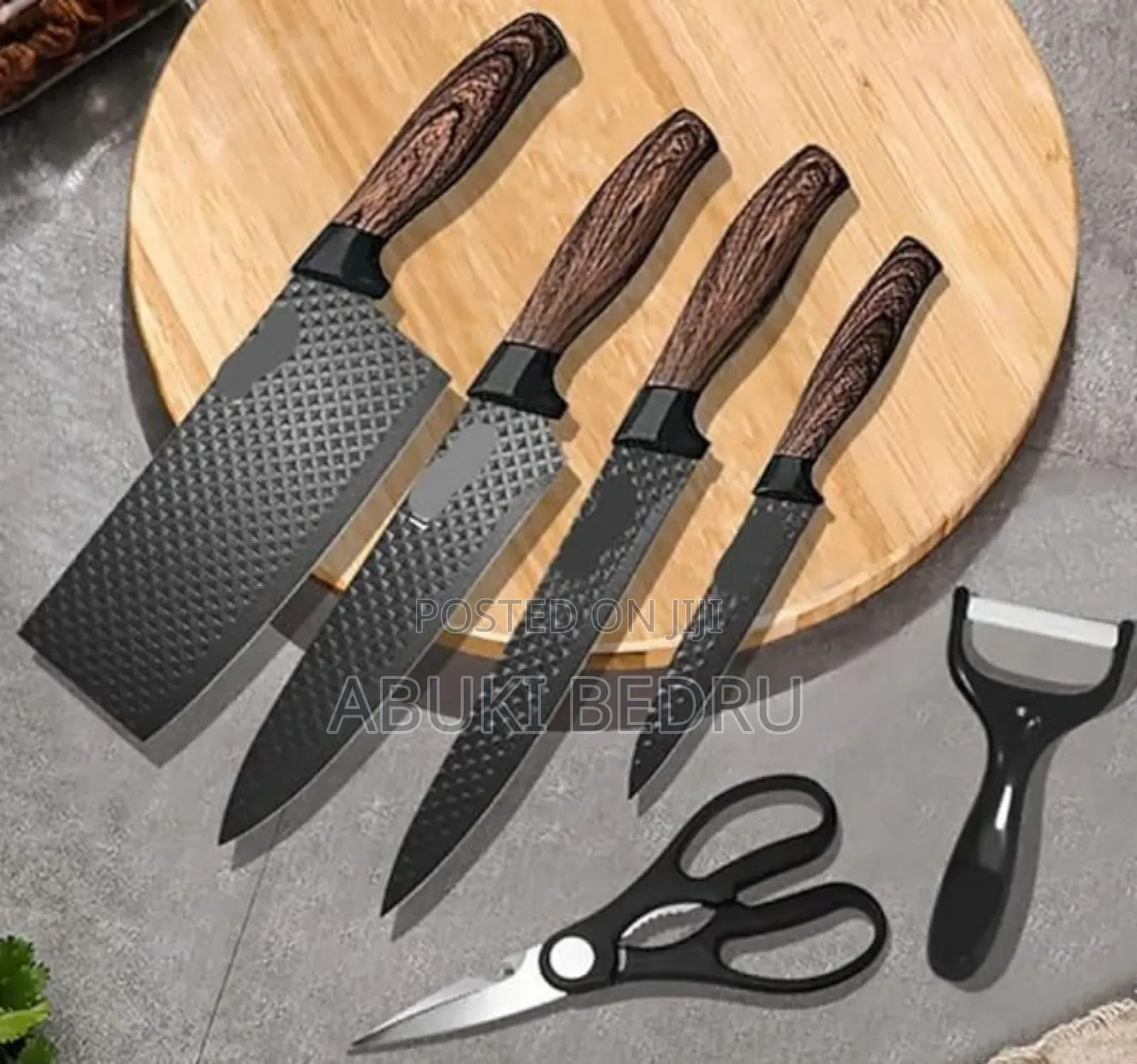 ​ Bobssen የኩሽና ቢላዎች ስብስብ (6 Piece Kitchen Ware Set)