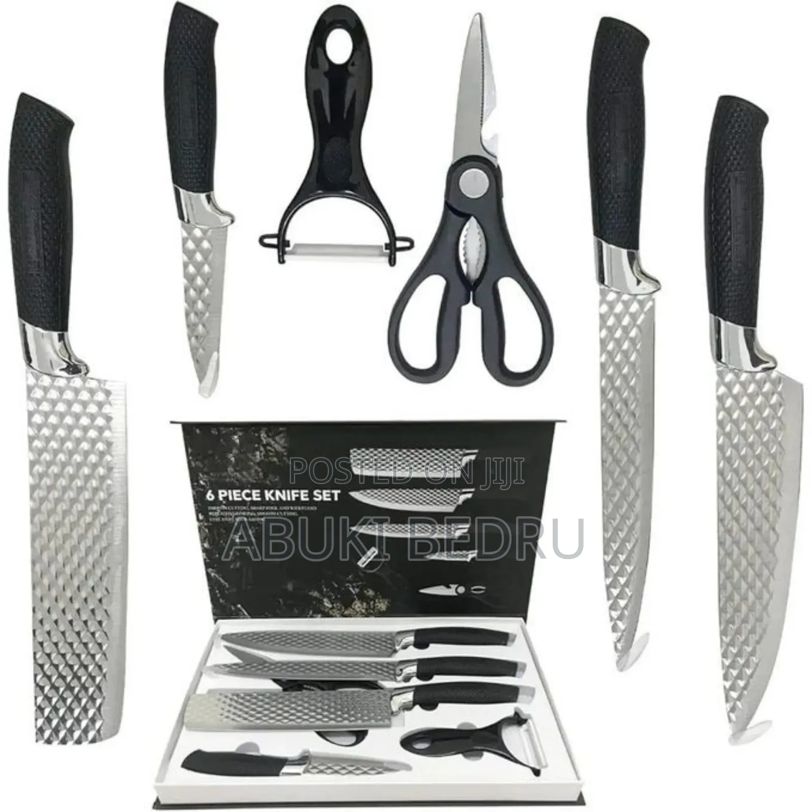 ​ Bobssen የኩሽና ቢላዎች ስብስብ (6 Piece Kitchen Ware Set)