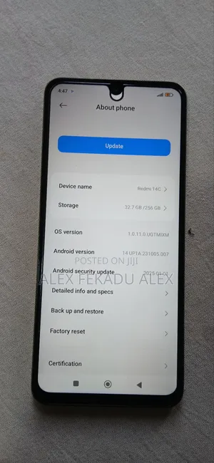 Xiaomi Redmi 14C 256 GB Gray