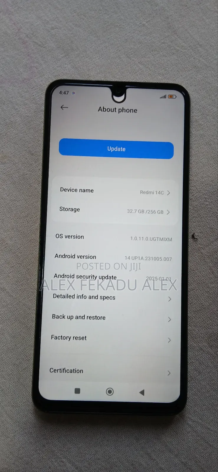 Xiaomi Redmi 14C 256 GB Gray