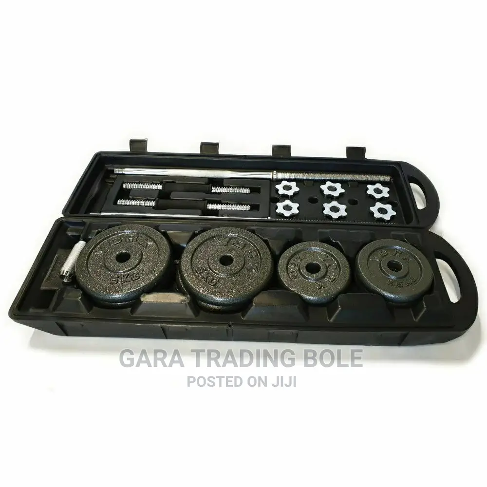 Dumbbell and Barbellበቤቶ ስፖርት ይስሩ ጤናዎን ይጠብቁ