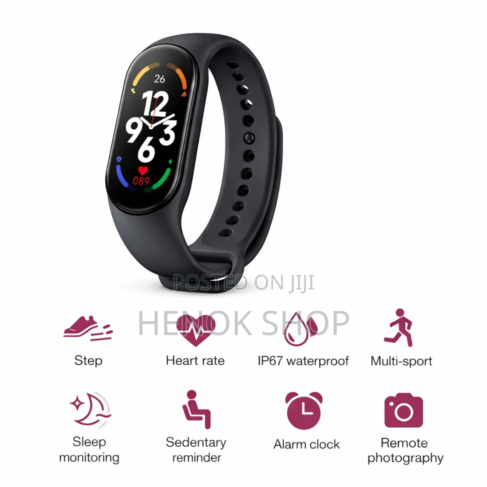 ነፃ Delivery + Full Color Screen – M7 Smart Band