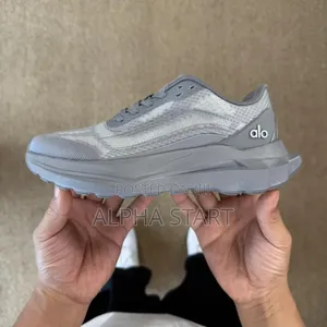 Alo Gray High Master Quality Smooth Sneakers for You