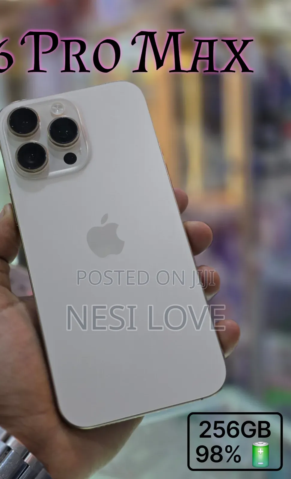 New Apple iPhone 16 Pro Max 256 GB White