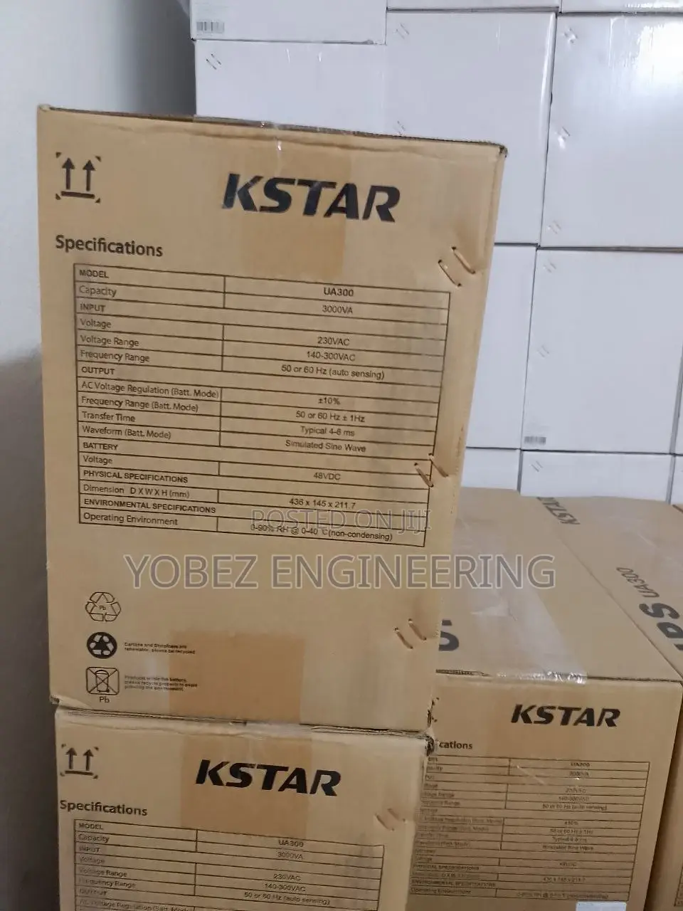 Kstar Ups 800va-3000va | Power Backup For Pc/Home/Office | New"