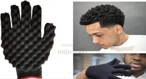 Hair Curl Sponge Gloves