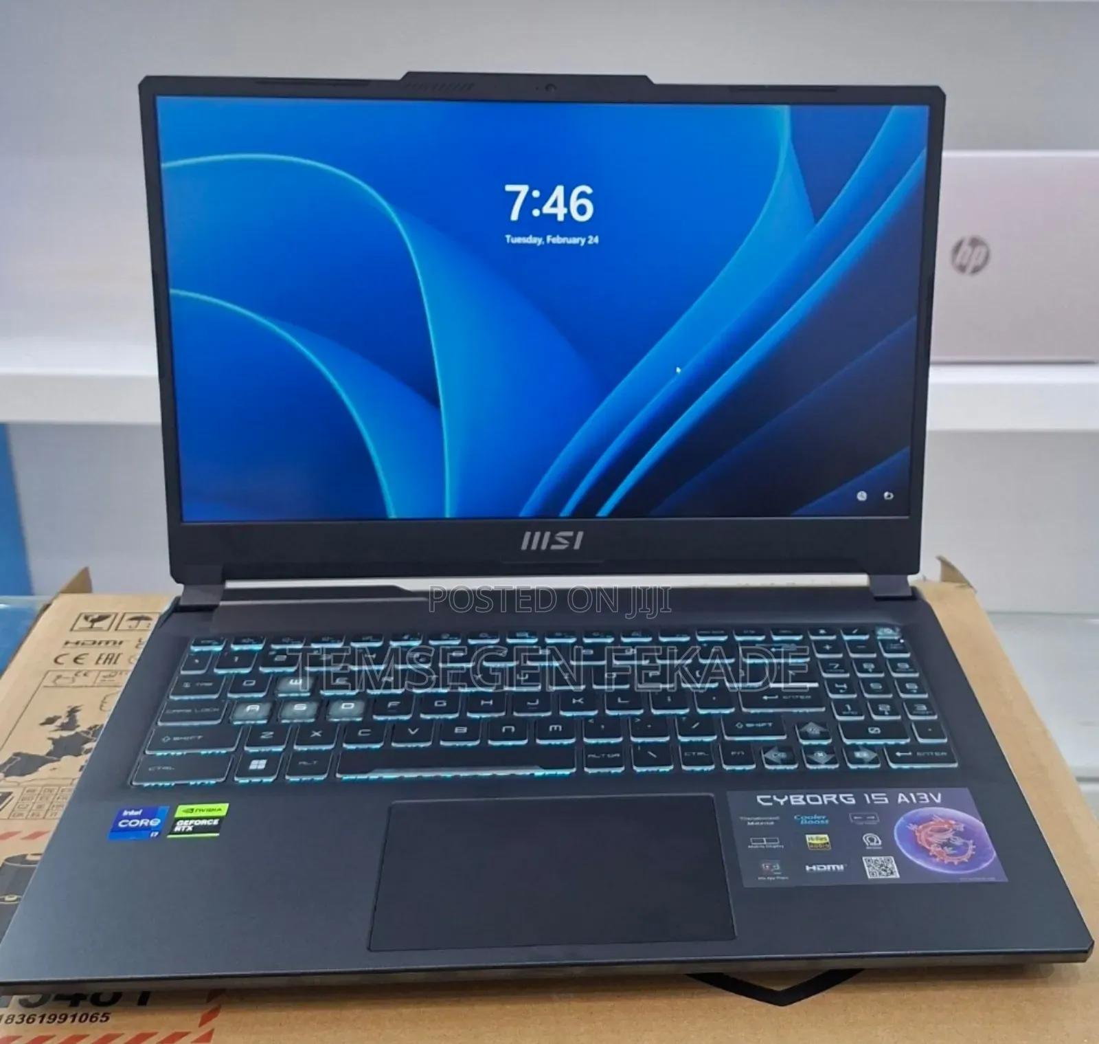 New Laptop MSI Cyborg 15 16GB Intel Core i7 SSD 1T