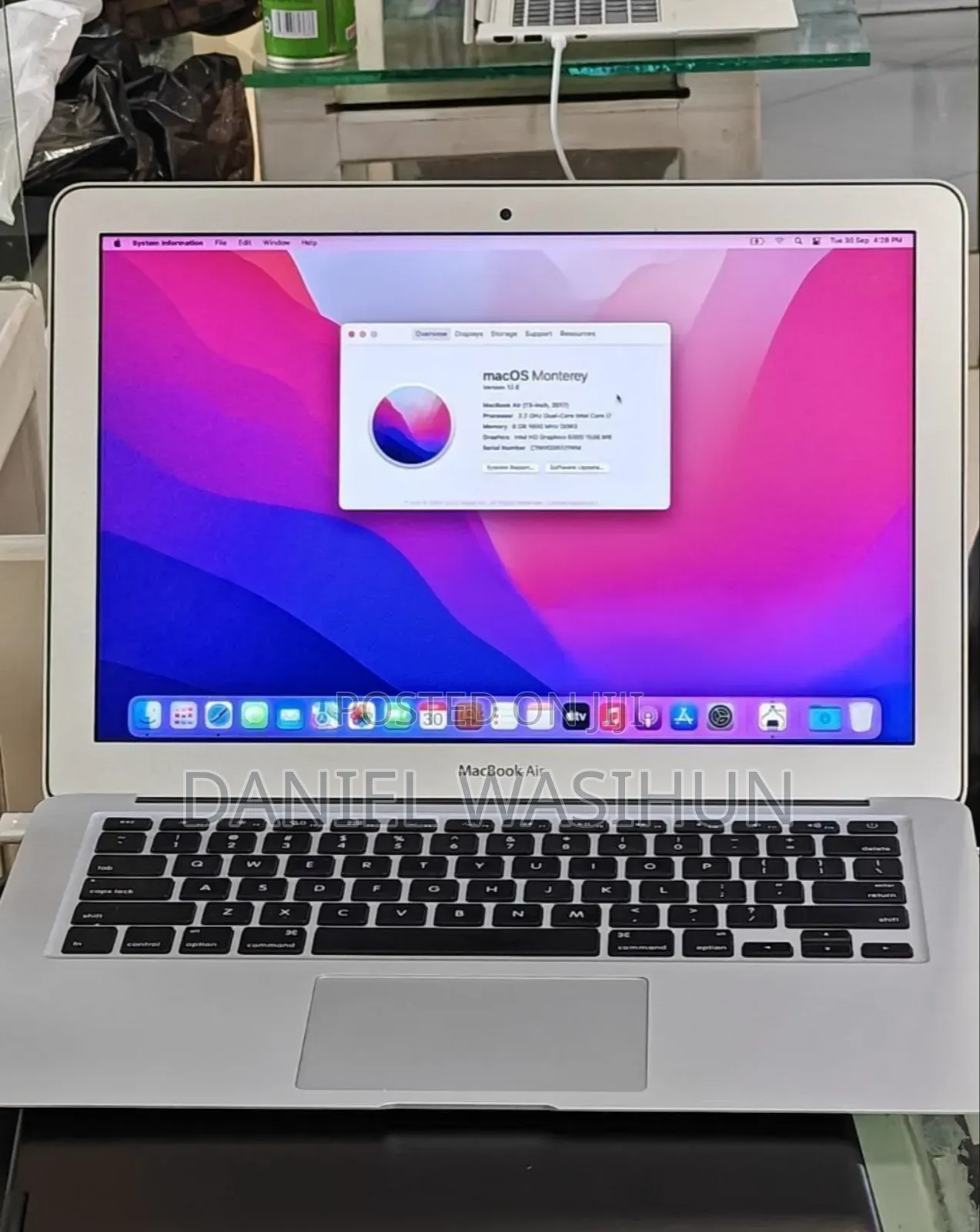 New Laptop Apple MacBook Air 2017 8GB Intel Core i7 SSD 512GB