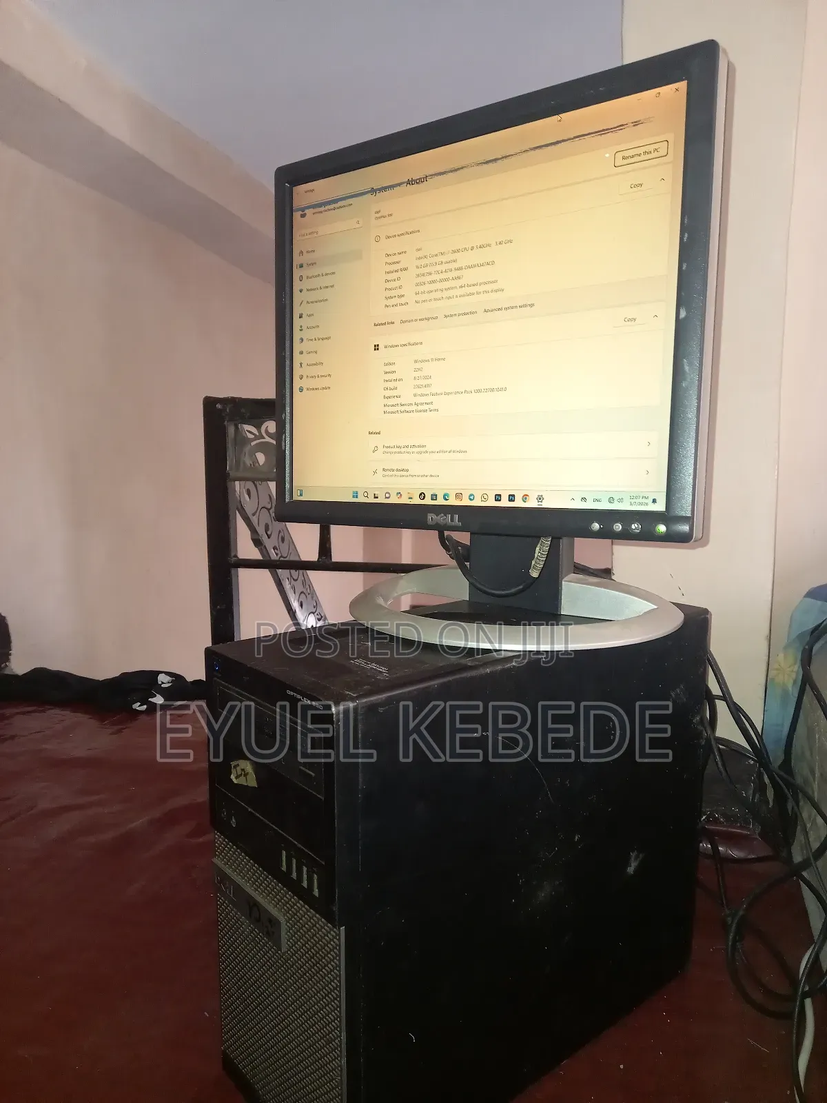 Desktop Computer Dell OptiPlex 790 16GB Intel Core i7 HDD 500GB