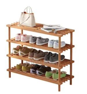 Wooden 4-Layer Shoe Rack