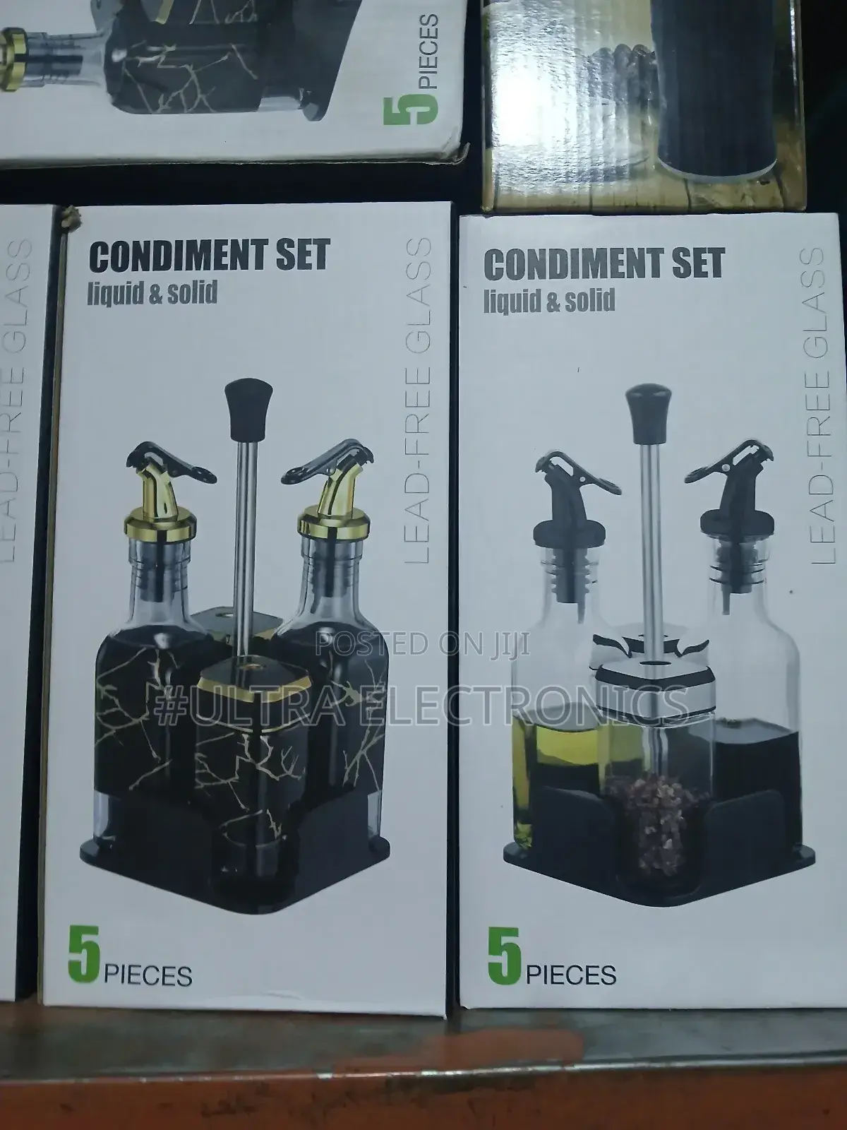 5-Piece Kitchen Condiment Set Designed for Both Liquid and Solid Seaso