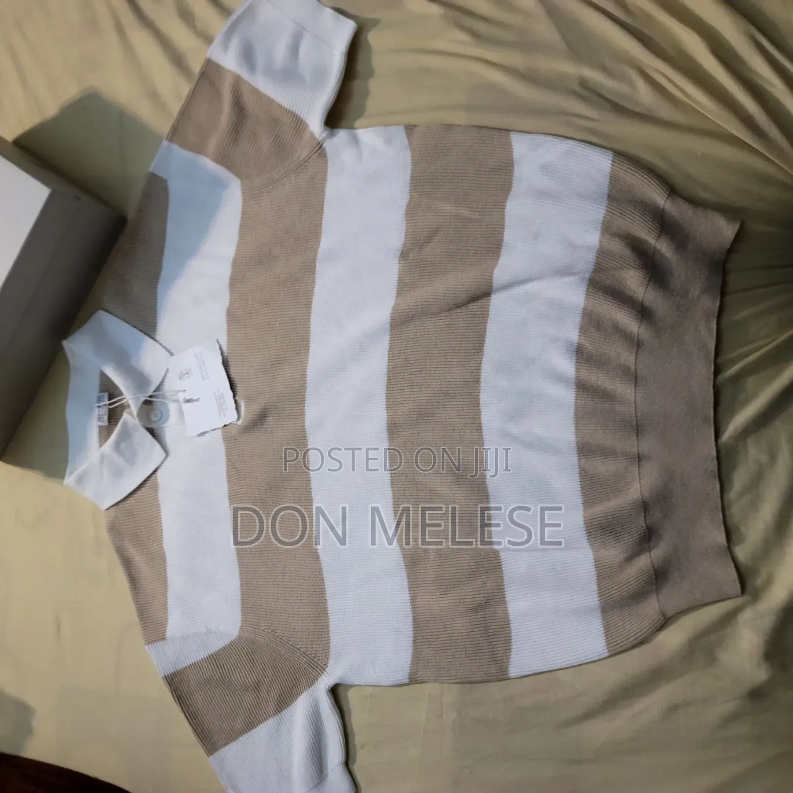 Brunello Cucinelli Striped Rib-Knit Polo: Timeless Breton Elegance