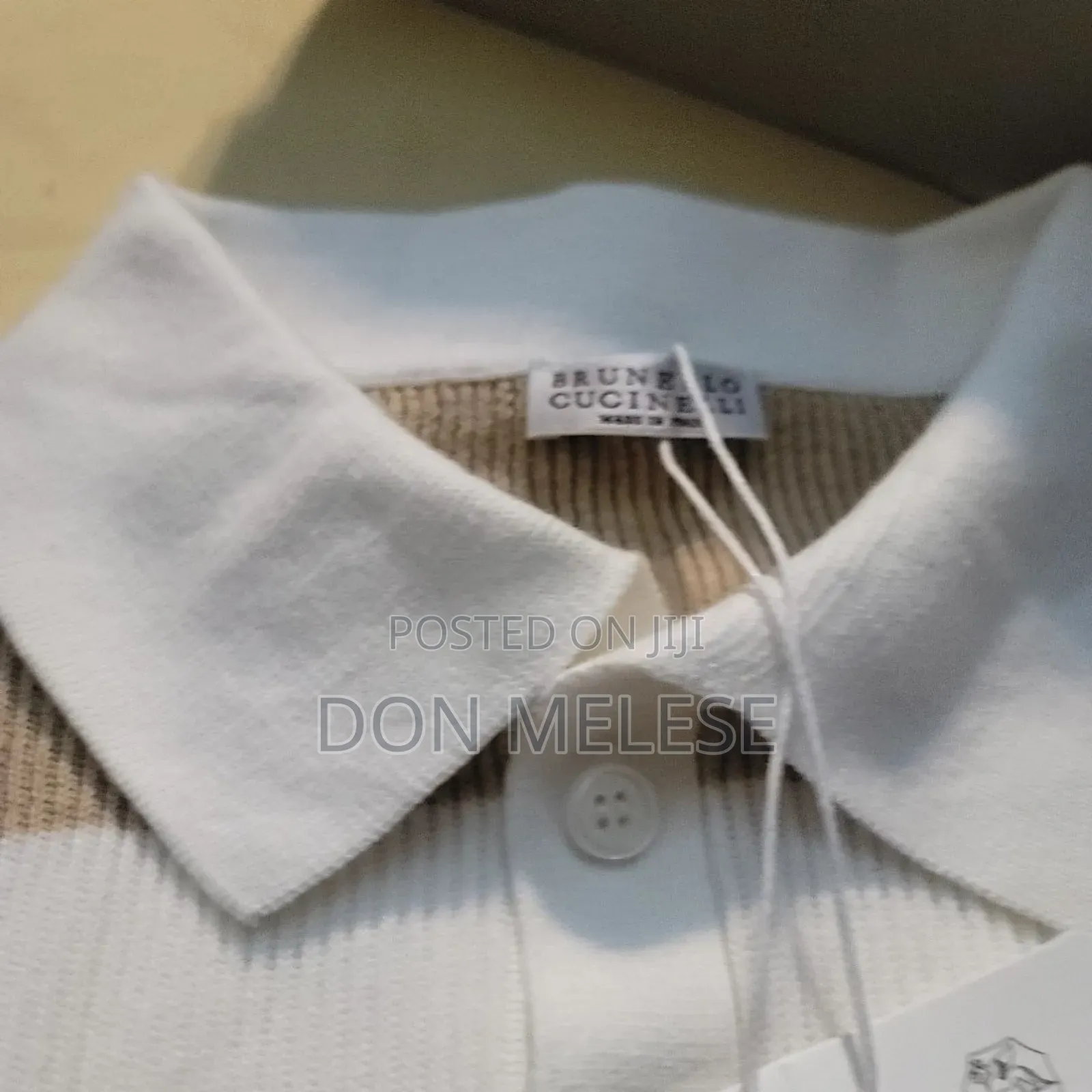 Brunello Cucinelli Striped Rib-Knit Polo: Timeless Breton Elegance