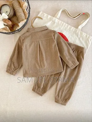Babyboy Corduroy Shirt and Pant Set
