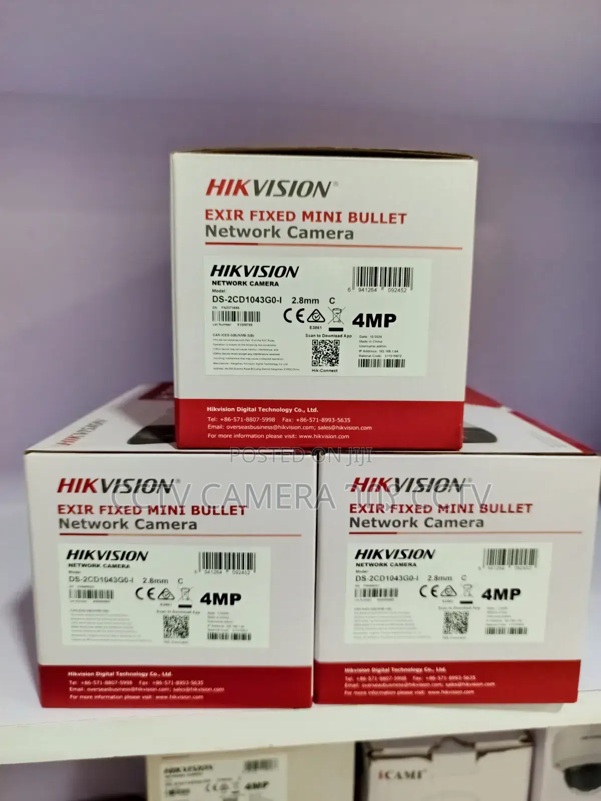 Hikvision 4mp H265 Exir Fixed Bullet