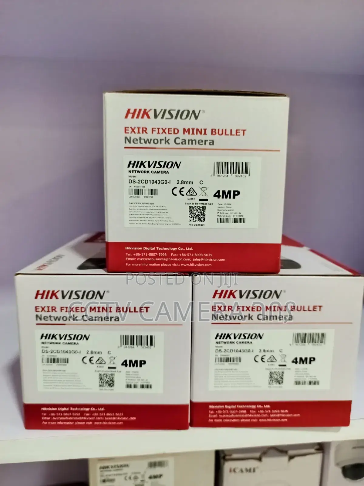 Hikvision 4mp H265 Exir Fixed Bullet