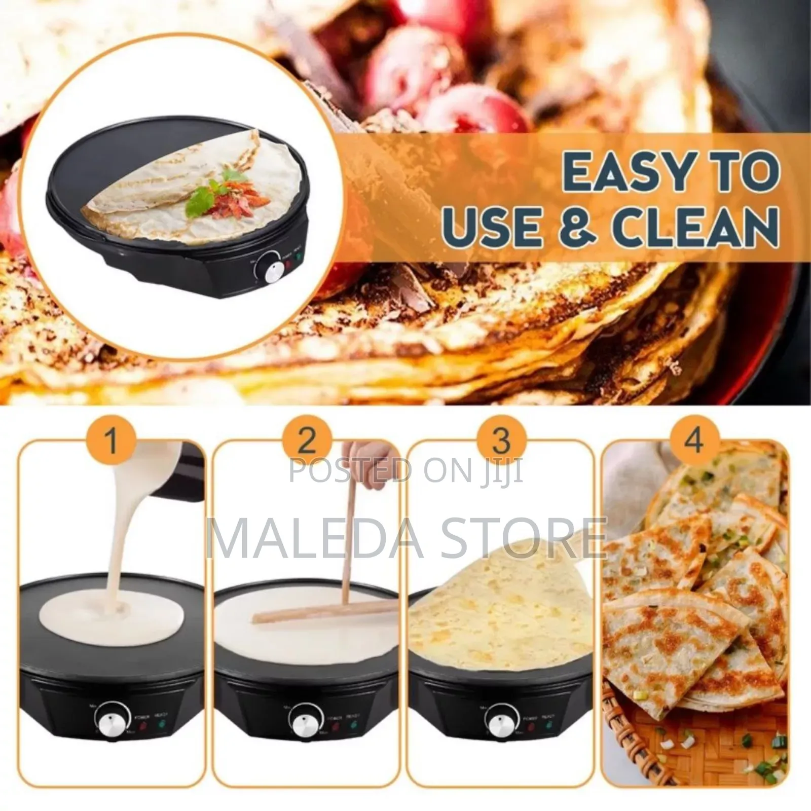 Non Stick Electrical Crepe Maker