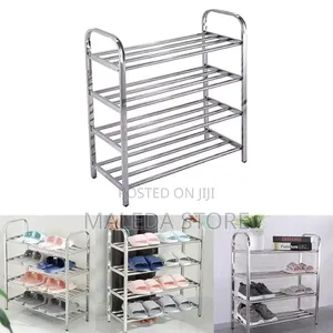 4 Layer Stainless Steel Shoes Rack