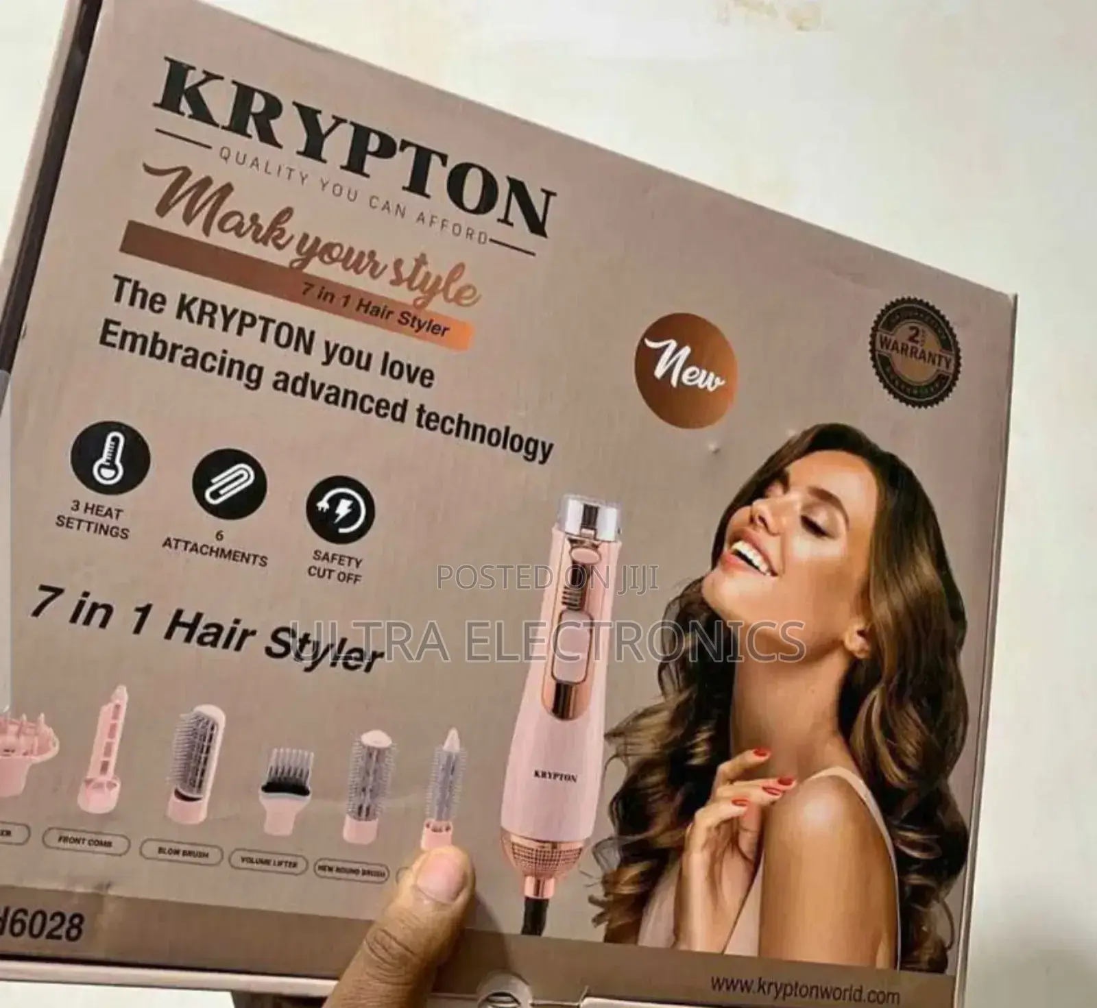Hair Styler Krypton 7 in 1 Hair Styler 7 በ 1 የፀጉር መስሪያ ማድረቂያ