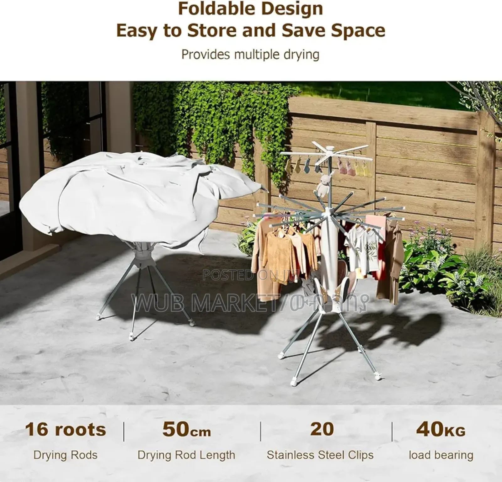 Octopus Foldable Clothes Rack