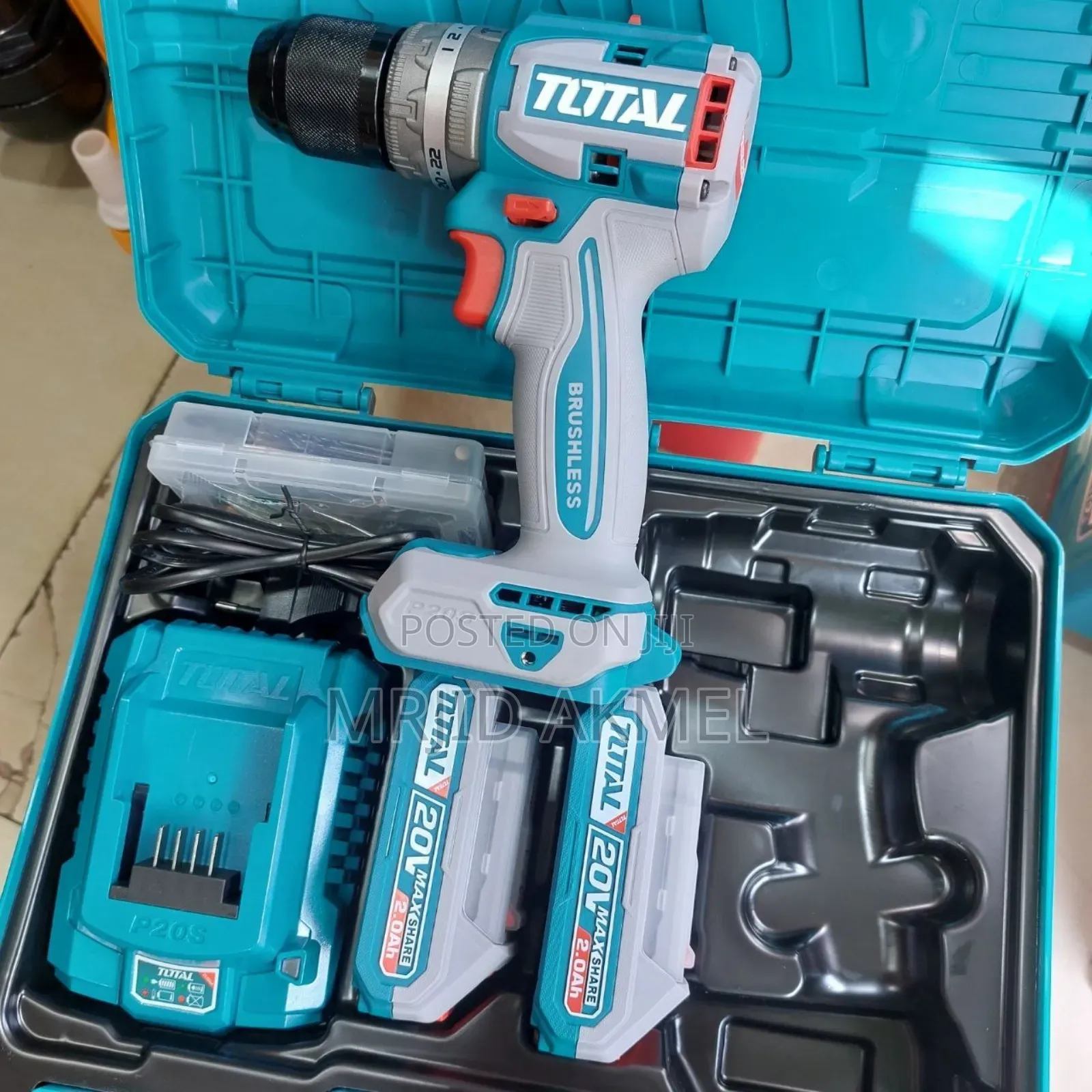 Total Brushless Chargble Drill 20v 66n.M