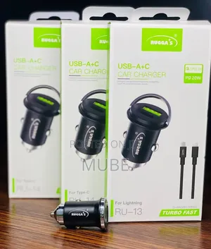 Rugga’S Usb-a + Usb-C Fast Car Charger