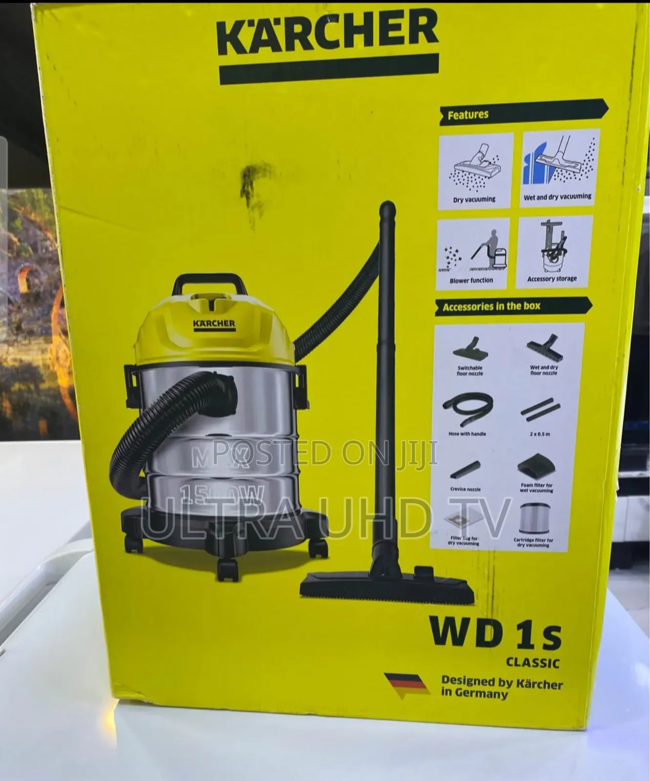 Kärcher Wd 1s Classic Wet and Dry Vacuum Cleaner. Key Specifications