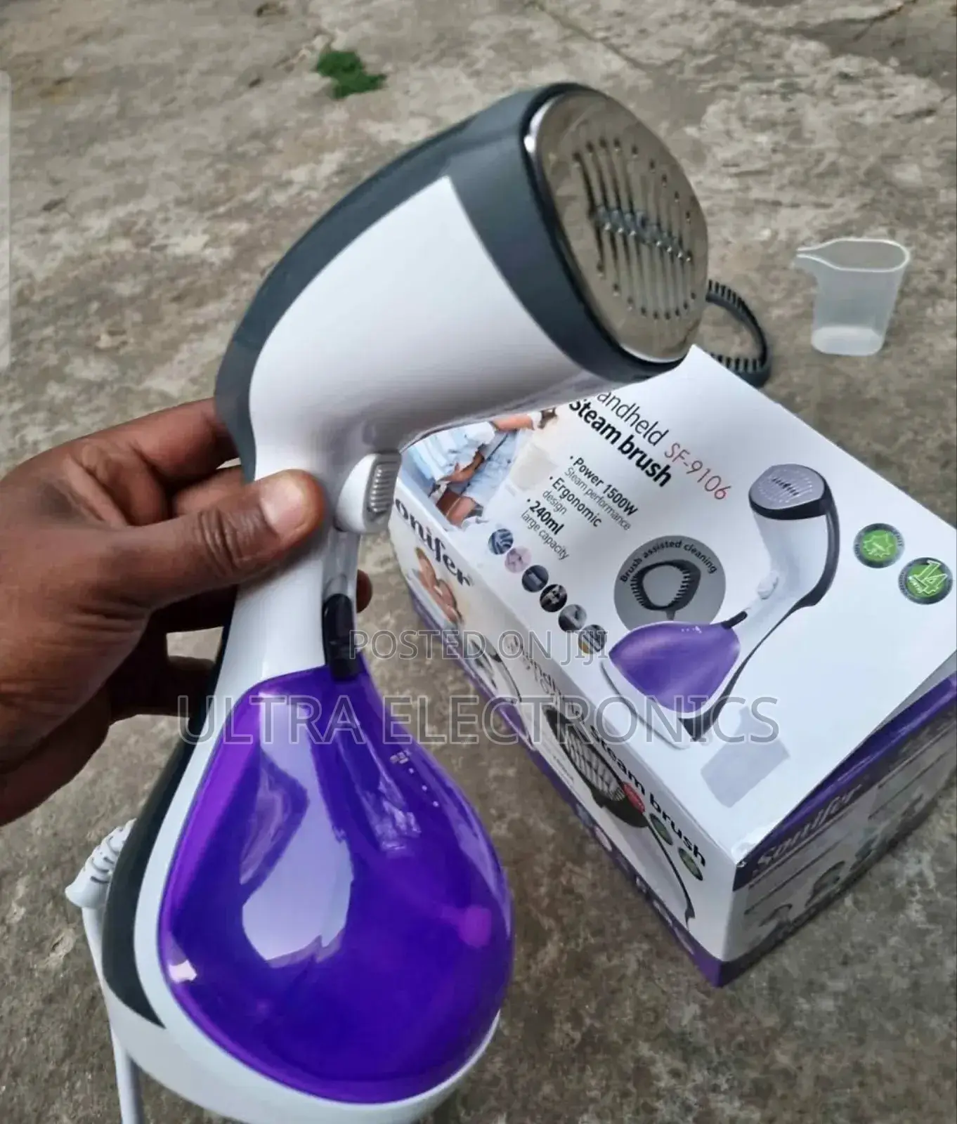 Sonifer Sf-9106 Handheld Garment Steamer. Key Specifications Include: