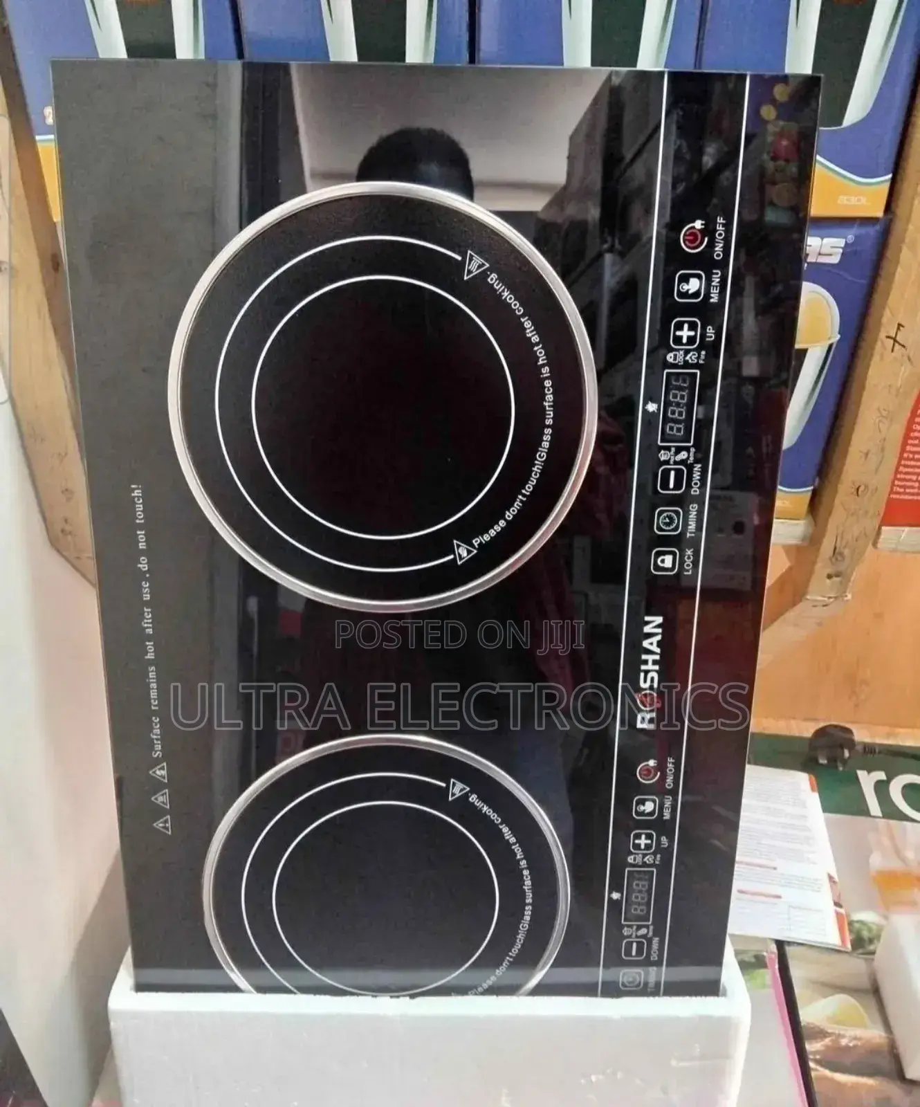 Roshan Dual Induction Cooktop.Double Burner Induction Cooker Stove.