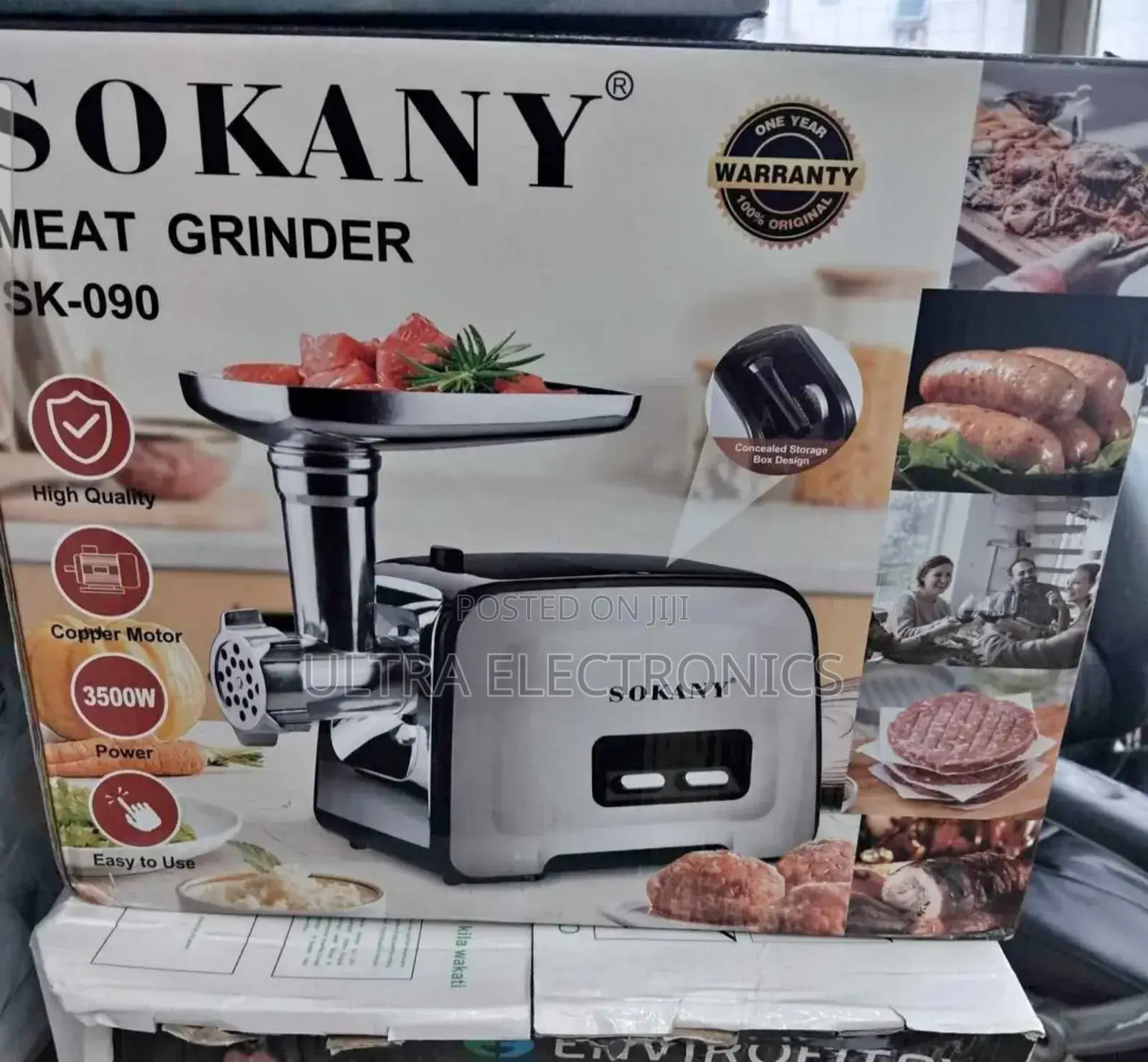 Sokany Sk-090 Is an Electric Meat Grinder Designed for Home Use.