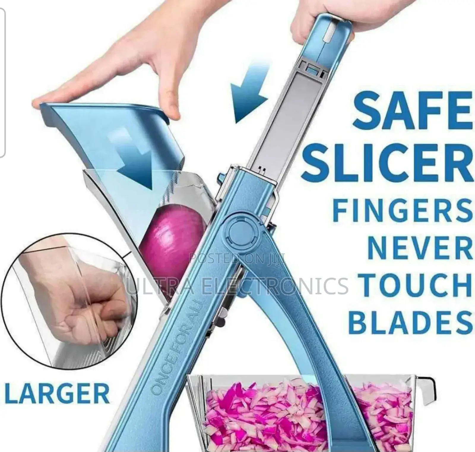 Once For All Safe Mandoline Slicer. Safety Technology: Features
