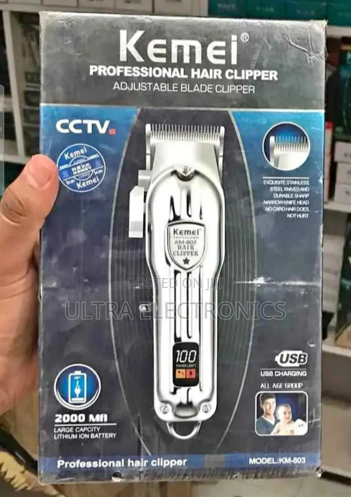 የፀጉር ማሽን Kemei Km-803 Cordless Professional Hair Clipper.