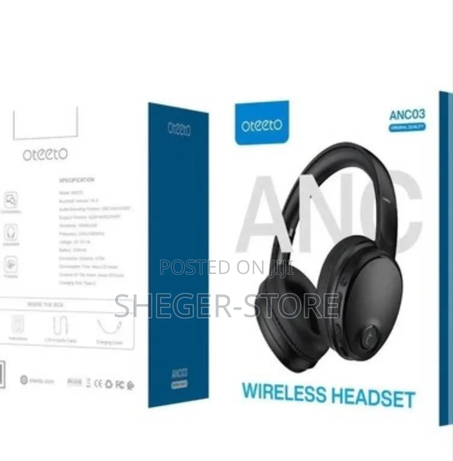 Brand New Oteeto Anc03 Wireless Headphone