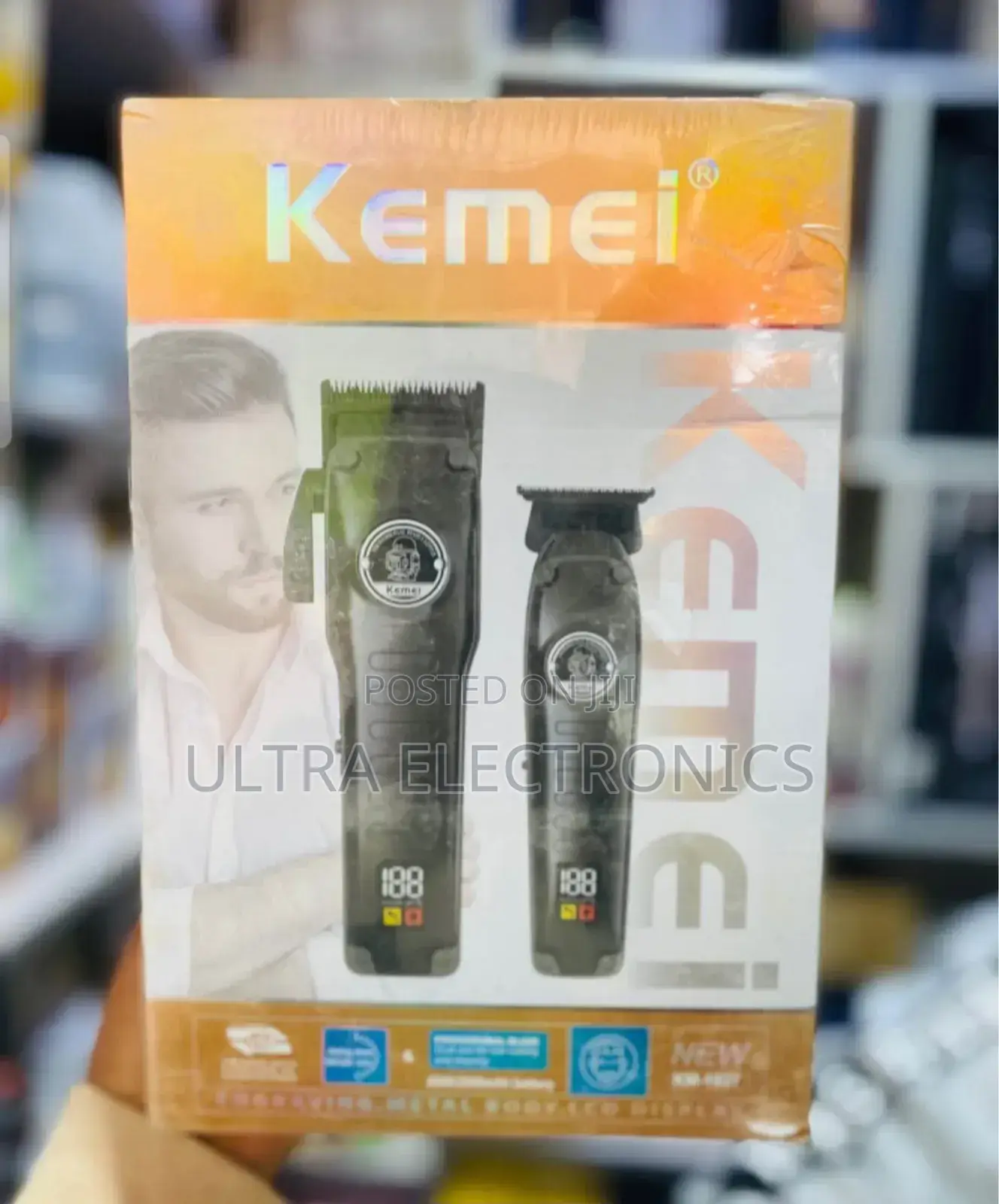 የፀጉር ማሽን Kemei Professional Hair Clipper and Trimmer Combo Set,