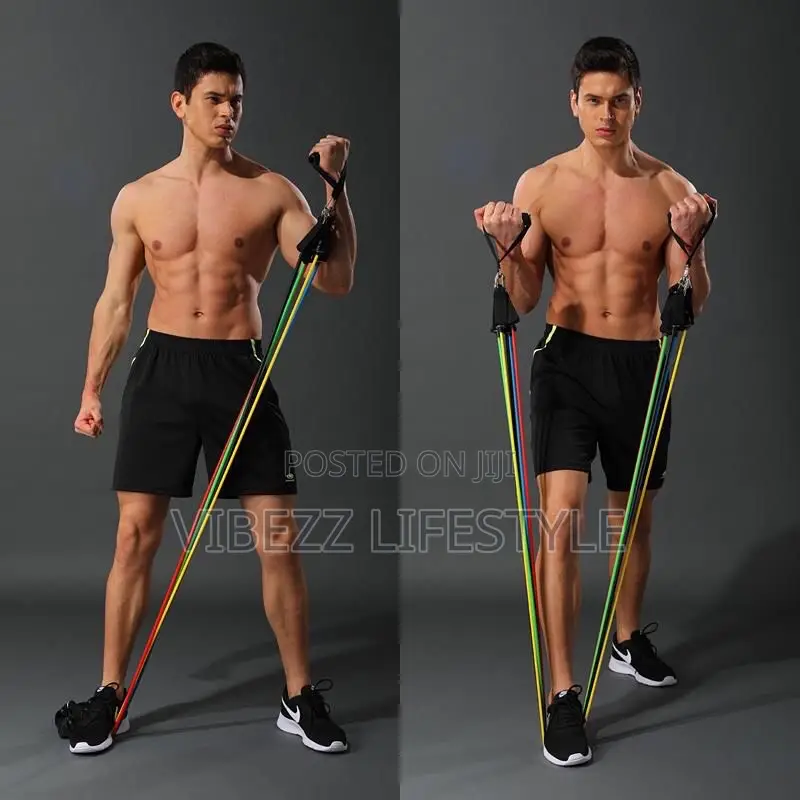 Adjustable Resistance Bands Set - Portable Home Gym Equipment