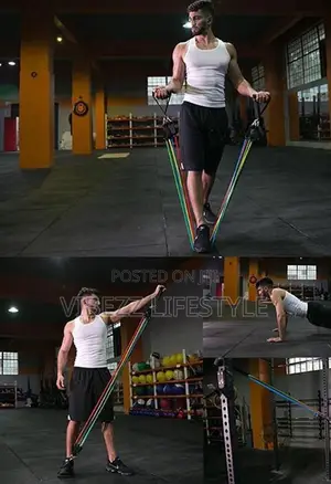 Adjustable Resistance Bands Set - Portable Home Gym Equipment