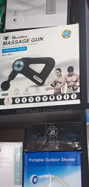 Blueidea Massage Gun Bld-8891 ብሉ አይዲያ ማሳጅ ገን 8 ተቀያያሪ መታሻ ያለው