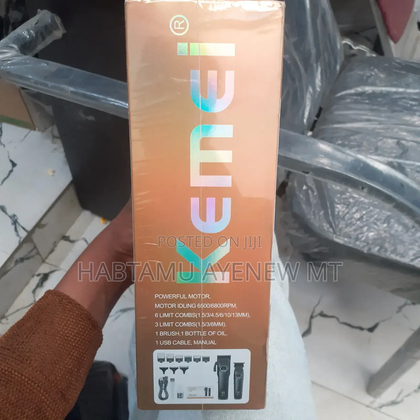 Kemei Km-1827 Hair Trimmer 2 በ አንድ Tondos ኬሚ ኪሚ ቶንዶስ የፀጉር ማስተካከያ
