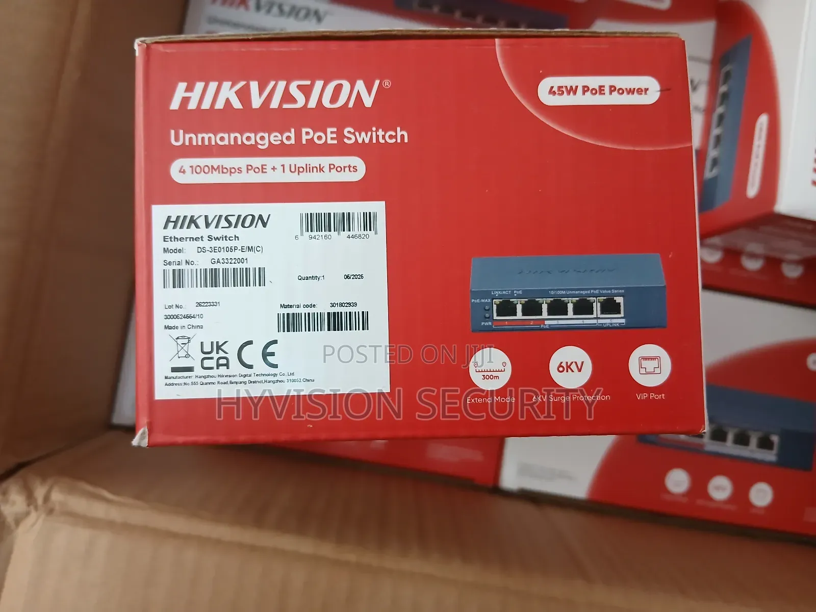 Hikvision 4 Port Poe Swich
