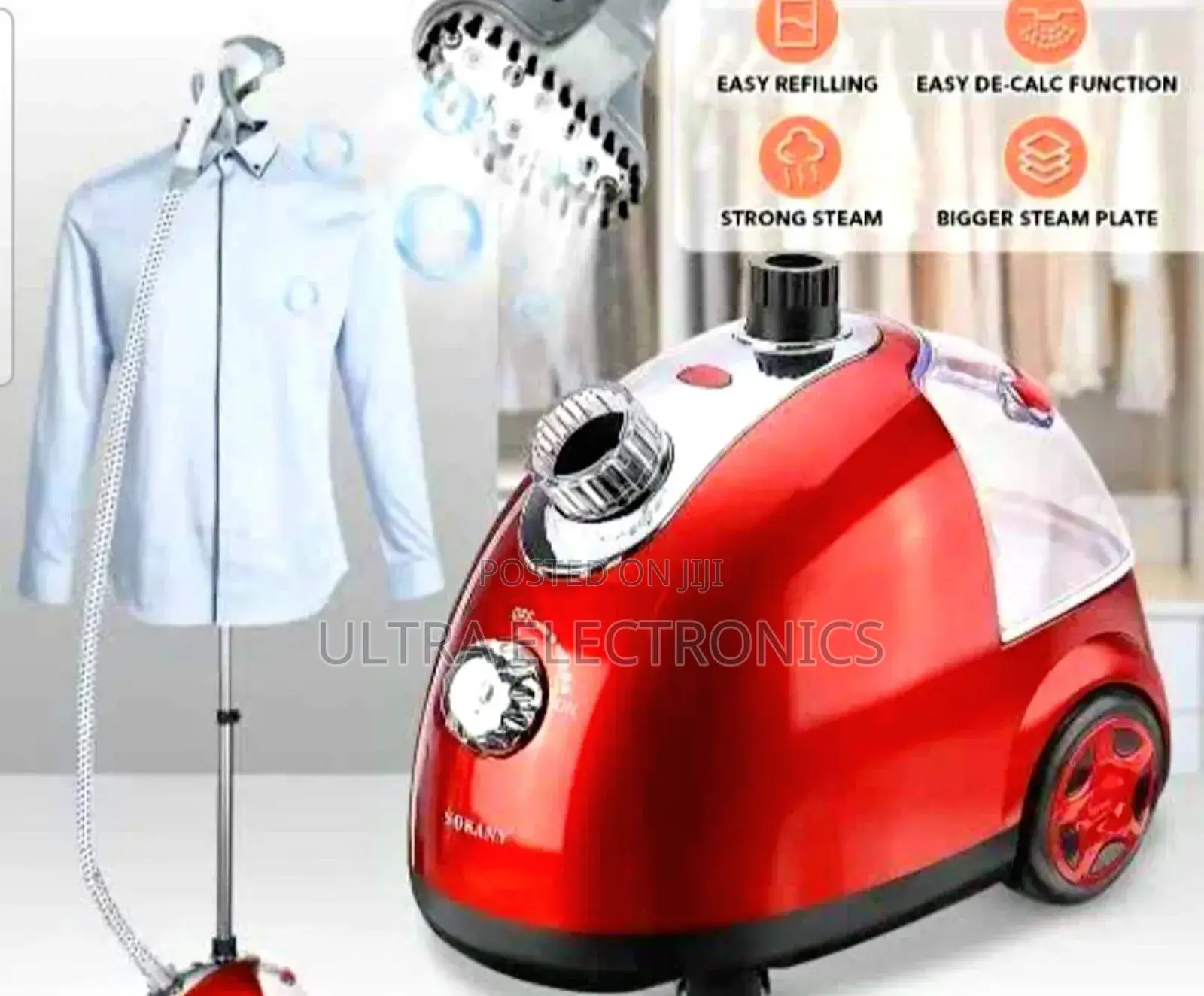 Sokany Vertical Garment Steamer, Model Sk-4002. It Is Designed For
