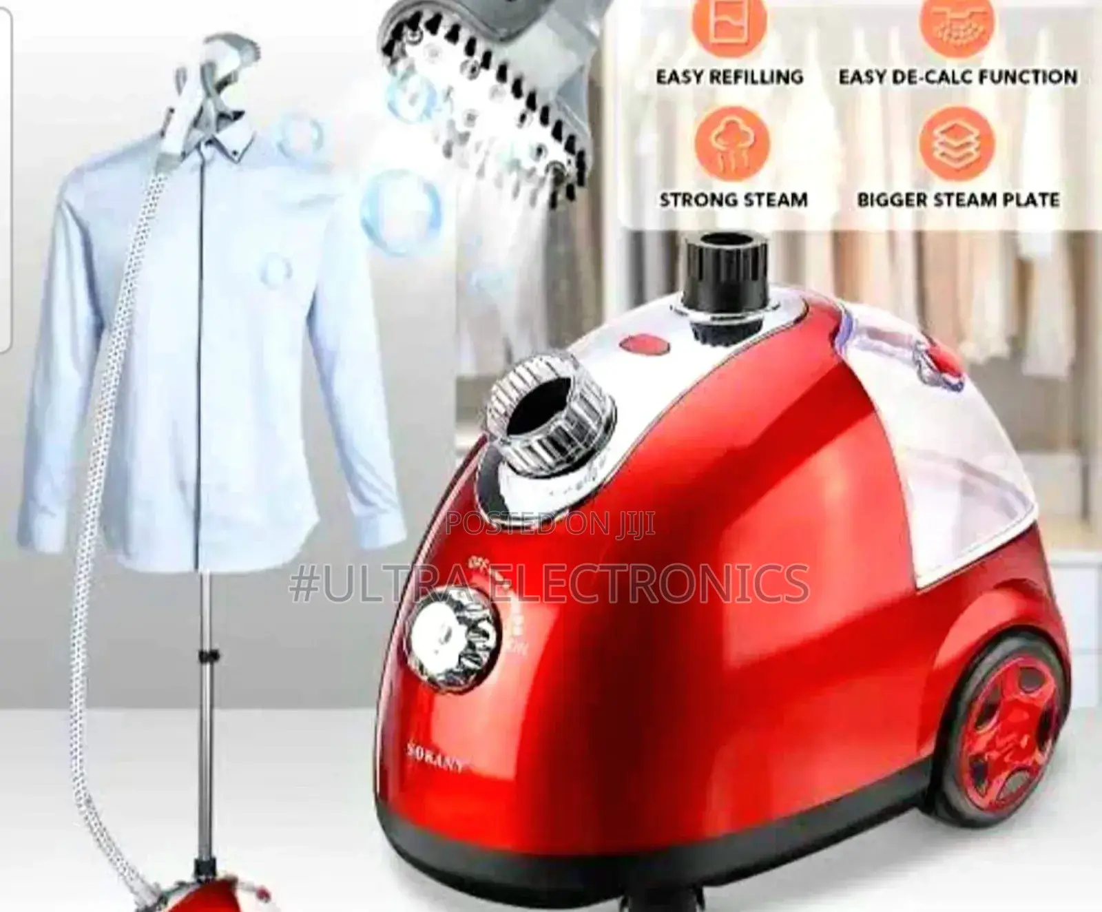 Sokany Vertical Garment Steamer, Model Sk-4002. It Is Designed For