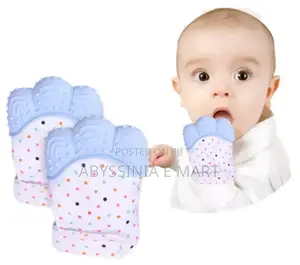 2pcs Baby Teether Silicone Gloves for Natural Stop Sucking Thumb Toy